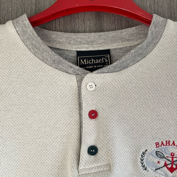 Vintage Michael’s Shirt - Nassau Bahamas & 3 Buttons - Size Large - Picture 4 of 15